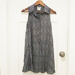Navy and White Sadie Robertson Sleeveless Dress